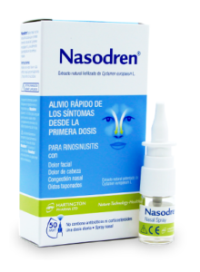 Nasodren spray nasal para la congestión nasal